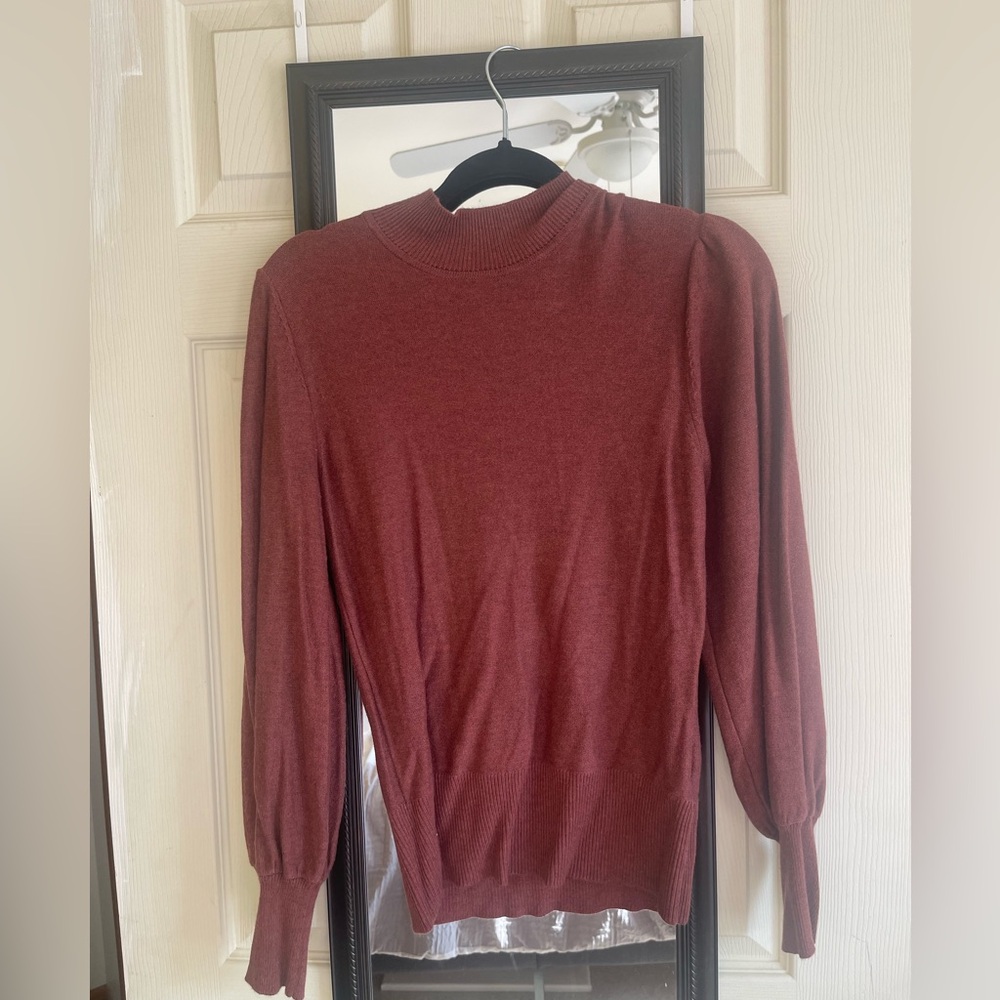 Rachel Zoe Brick Red Knit Sweater